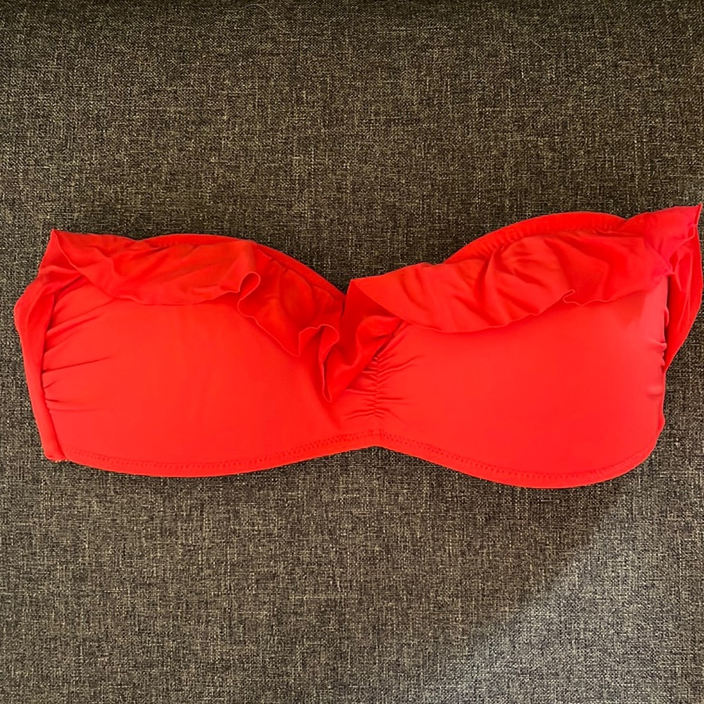 H&M Coral Strapless Bikini Top & Bottom